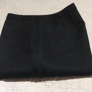 Black chevron embossed dress trouser